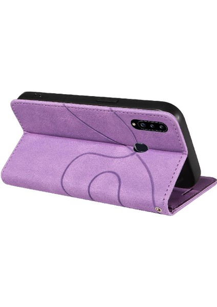Samsung Galaxy A20S Kickstand Koruyucu Iki Renkli Dikiş Pu (Yurt Dışından) fırsatları