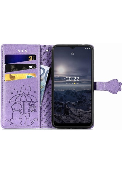 Nokia G21 Için Kılıf Kısa Kayış Karikatür Hayvanlar Deri Kılıf Kapak Çevirin (Yurt Dışından) indirimleri