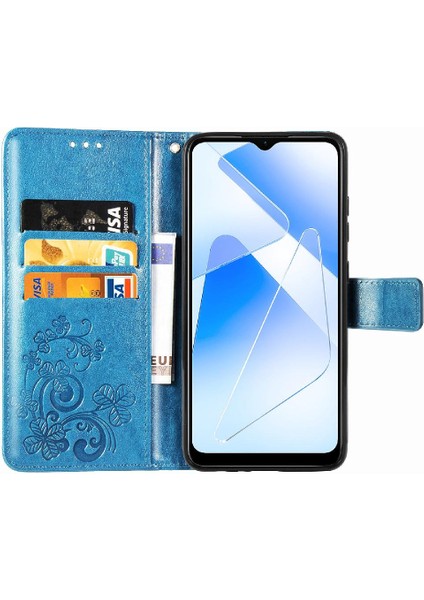 Oppo Oppo 5g Dört Yapraklı Yonca Deri Kılıf Için Kılıf Zarif Iş Çevirme (Yurt Dışından)