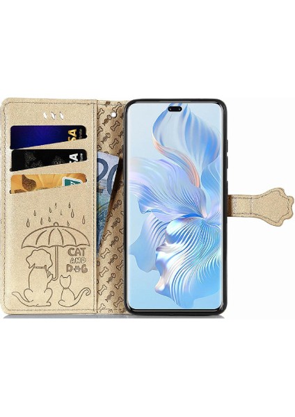 Huawei Onur 80 Pro Karikatür Hayvanlar Için Kılıf Kısa Kayış Kapak Kılıfı (Yurt Dışından)