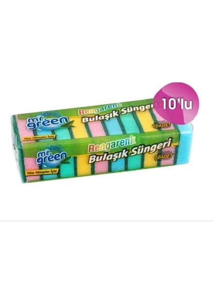 Mr.green 10'lu Bulaşık Süngeri