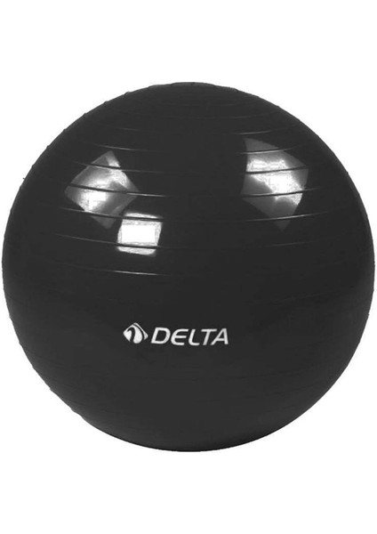 Delta 65 cm Dura-Strong Deluxe Siyah Pilates Topu (Yurt Dışından)