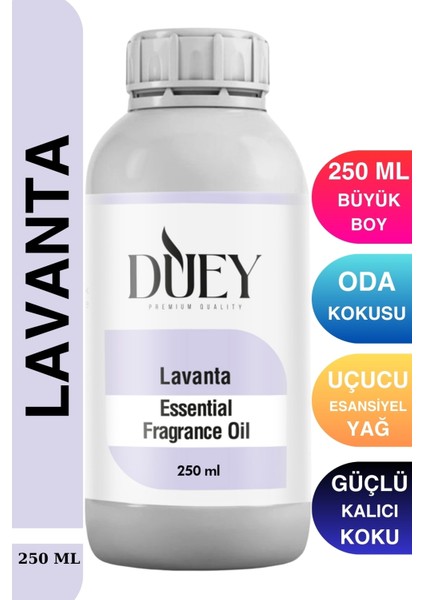 Lavanta Uçucu Yağ 250 ml Mum Esansı, Oda Kokusu, Hava Nemlendiricisi, Çamaşır Kurutma Topu