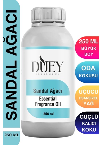 Sandal Ağacı Uçucu Yağ 250 ml Mum Esansı, Oda Kokusu, Hava Nemlendiricisi, Çamaşır Kurutma Topu