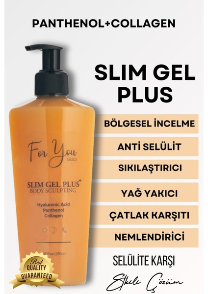 Slim Jel Plus Kolajen Jel - İnceltici, Sıkılaştırıcı, Çatlak Giderici, Selülit Karşıtı Jel