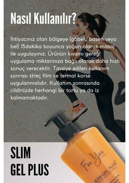 Slim Jel Plus Kolajen Jel - İnceltici, Sıkılaştırıcı, Çatlak Giderici, Selülit Karşıtı Jel