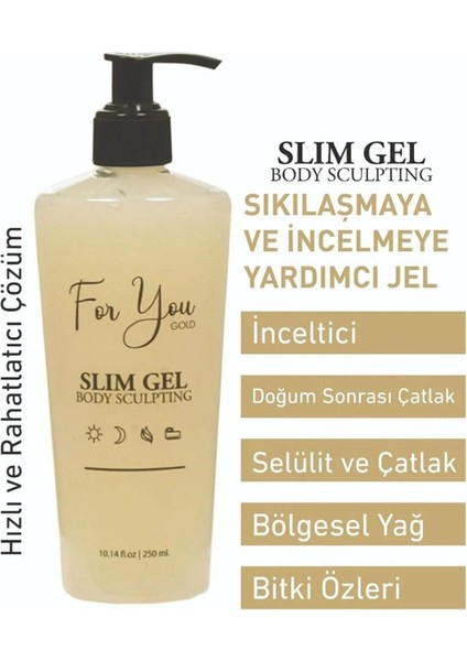 Slim Jel Sıkılaştırıcı, Toparlayıcı, Çatlak Karşıtı ve Selülit Kremi