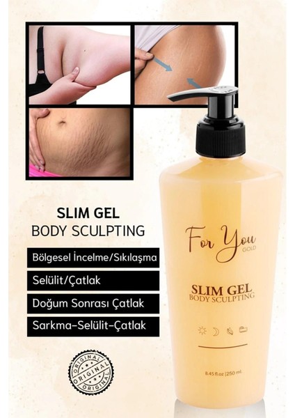 Slim Jel Sıkılaştırıcı, Toparlayıcı, Çatlak Karşıtı ve Selülit Kremi