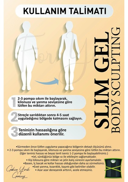 Slim Jel Sıkılaştırıcı, Toparlayıcı, Çatlak Karşıtı ve Selülit Kremi