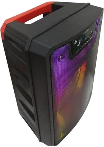 KTS-1561 Taşınabilir Rgb Işıklı Bluetooth Hoparlör Siyah