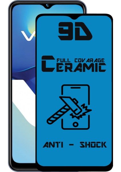 Caseworld Vivo Y35 Tam Kaplayan Seramik Nano Esnek Ekran Koruyucu Cam