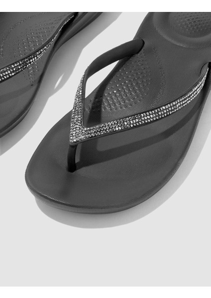 Iqushıon Sparkle R08 Siyah Kadın Parmak Arası Terlik modelleri