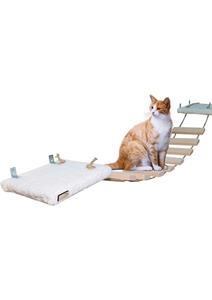 Barış Dizayn Peluş Basamaklı Kedi Köprüsü 130 cm (Yurt Dışından)