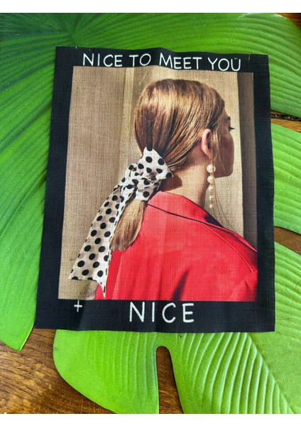 23X19 cm Keten Kadın Görselli Arma Dikiş Giyim Aksesuarı modelleri