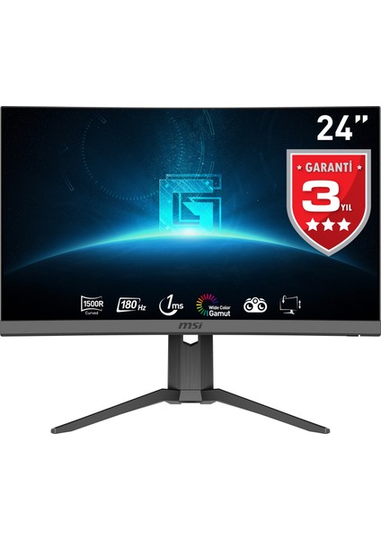 23.6" G24C6P E2 1920X1080 (Fhd) 16:9 Curve 1500R Va 180HZ 1ms Adaptıve-Sync Gamıng Monıtor