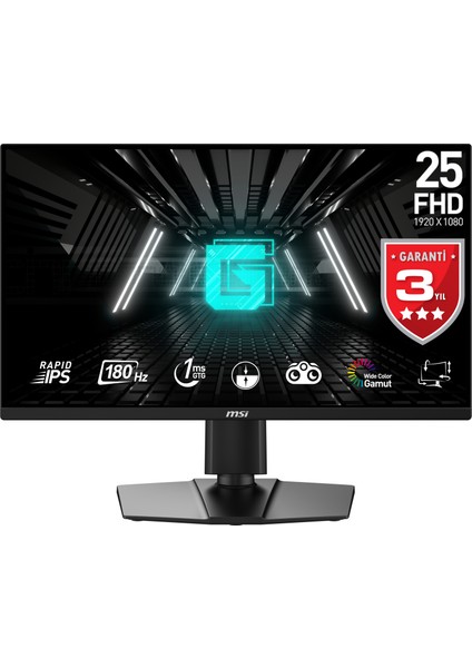 24.5" G255PF E2 1920X1080 (Fhd) 16:9 Flat Rapıd IPS 180HZ 1ms Adaptıve-Sync Pıvot Gamıng Monıtor