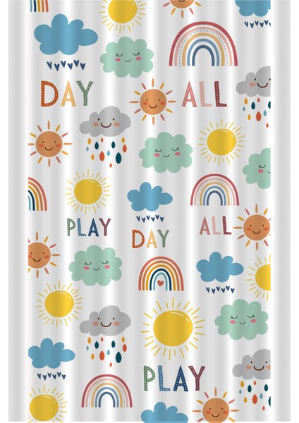 Çocuk ve Bebek Odası Fon Perde Tek Kanat (Child Room Curtain)
