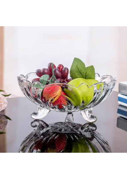 Ayaklı Cam Kase Meyvelik - Çerezlik