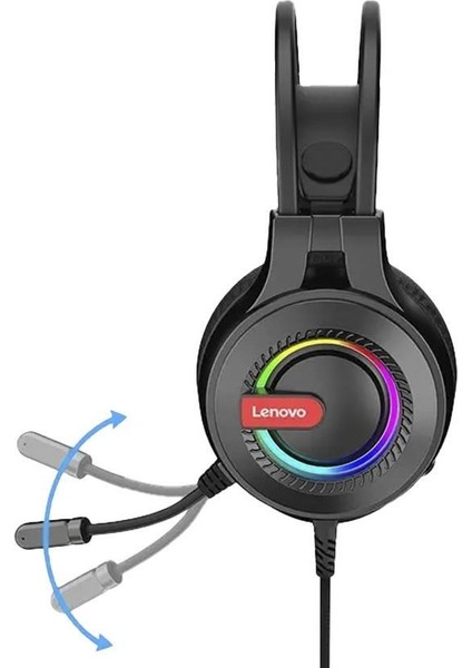 G80B Siyah Kulak Üstü Kablolu Rgb Işıklı Mikrofonlu Gaming Kulaklık