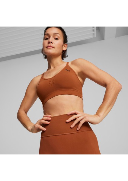 Move Shapeluxe Seamless Kadın Kahverengi Antrenman Bra.81