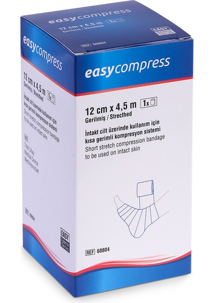 Easy Compress Kısa Germe Bandajı, Lenfödem Bandajı, Kompresyon Bandajı