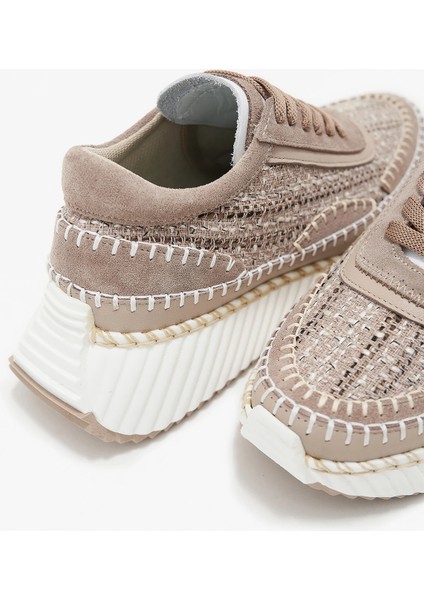 Ares Nude Hakiki Deri Kadın Sneakers