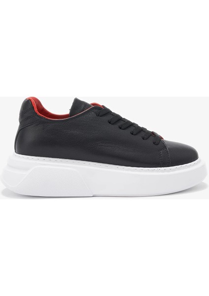 Winky Siyah Hakiki Deri Kadın Sneakers