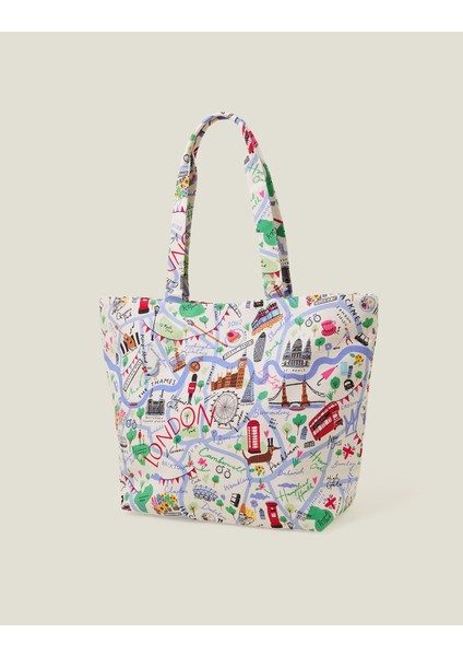 Londra Baskılı Omuz Çantası modelleri
