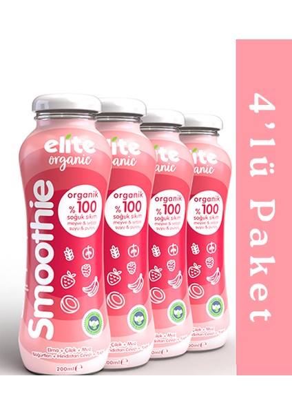 Elite Organic Yulaflı Smoothie 200 ml