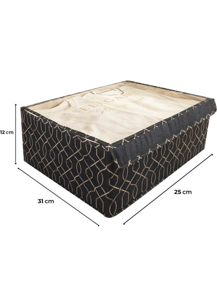 Alas Elegant Kapaklı Baza Kutu 51X39X19 cm fırsatları