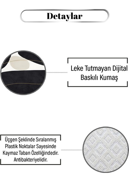 Rastgele Geometrik Desen Dijital Baskılı Zenit Kilim modelleri