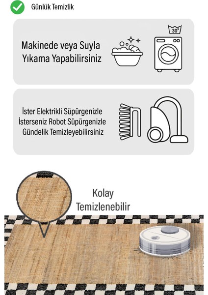 Siyah Beyaz Kare Kenar Desen Dijital Baskılı Zenit Kilim fiyatları