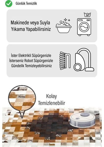 Bej Kare Desen Dijital Baskılı Zenit Kilim fiyatları