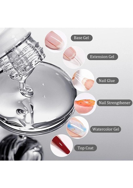 6 İn 1 Glue Uv Gel - Çok Foksiyonlu Uv Tırnak Jeli 15 ml fırsatları