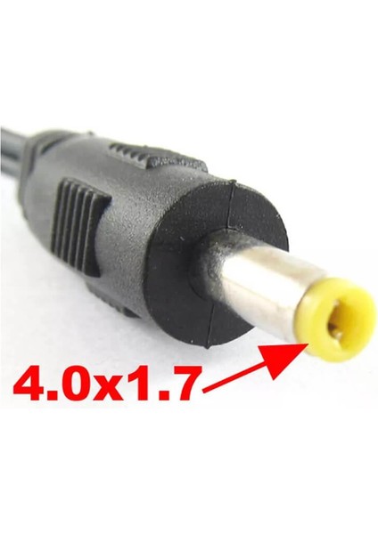 - 5.5*2.1mm Dişi To 4.0*1.7mm Erkek Soket Çevirici Power Adaptör Kablosu