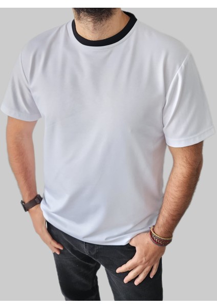 Bisiklet Yaka Erkek Tshirt 4 Renk