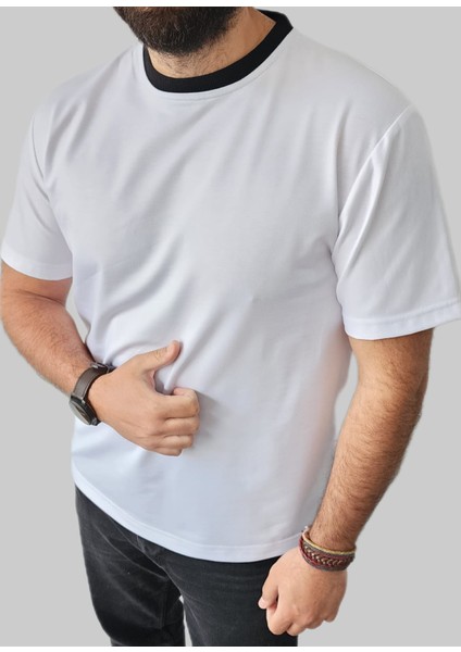 Bisiklet Yaka Erkek Tshirt 4 Renk