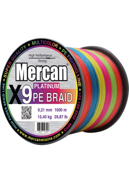 Pe Örgü Platinum 9x Ip 1000 M Multıcolur Misina