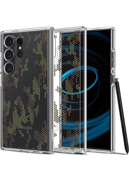 Galaxy S24 Ultra Kılıf Ultra Hybrid Digital Camo - ACS07547