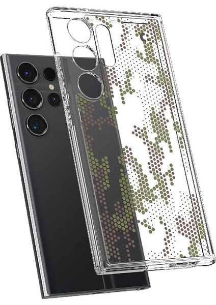 Galaxy S24 Ultra Kılıf Ultra Hybrid Digital Camo - ACS07547