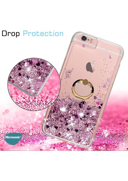 Samsung Galaxy A05 Kılıf Glitter Liquid Holder Gold