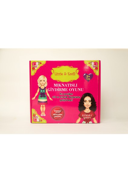 Mıknatıslı Kıyafet Giydirme Oyunu Lizzie & Emili Magnet Kiyafet Seti