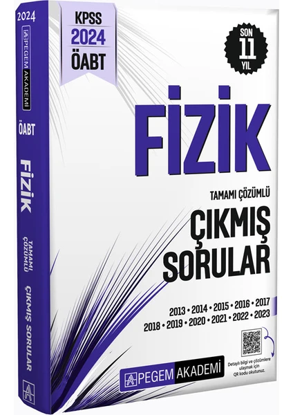 Pegem Akademi Yayıncılık 2024 KPSS ÖABT Fizik Tamamı Çözümlü Çıkmış Sorular