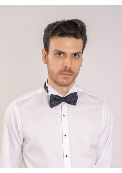 Erkek Slım Fıt Gömlek-Beyaz indirimleri