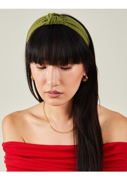 Dokulu Düğümlü Saç Bandı modelleri