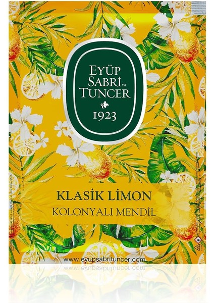 Klasik Limon Kolonyalı Mendil 50'li (Büyük Boy)