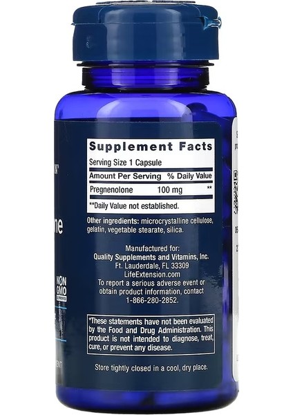 Pregnenolone 100 Mg 100 Capsules fiyatları