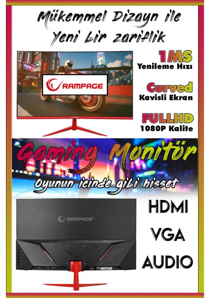 Galaxy5 I5-10400F 32GB 512GB M.2 SSD RTX3060 12GB 24" 165hz Oyuncu Masaüstü Bilgisayarı