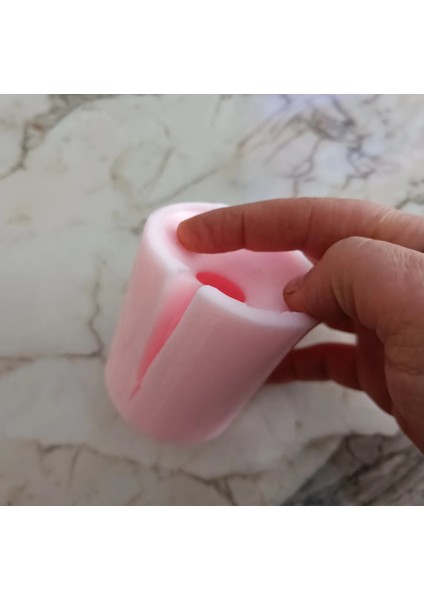 Boğumlu Samdan Mumluk Silikon Kalıp K-1182