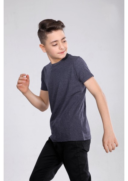 Çocuk Pamuk Basic Kısa Kollu Baskısız Tişört MRN250102VF fiyatları